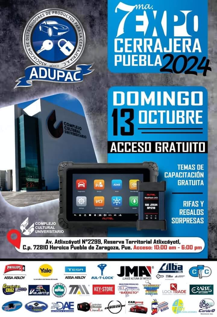 Expo Cerrajera Puebla 2024